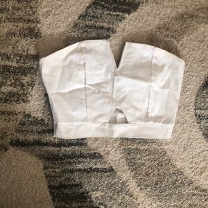 White crop top